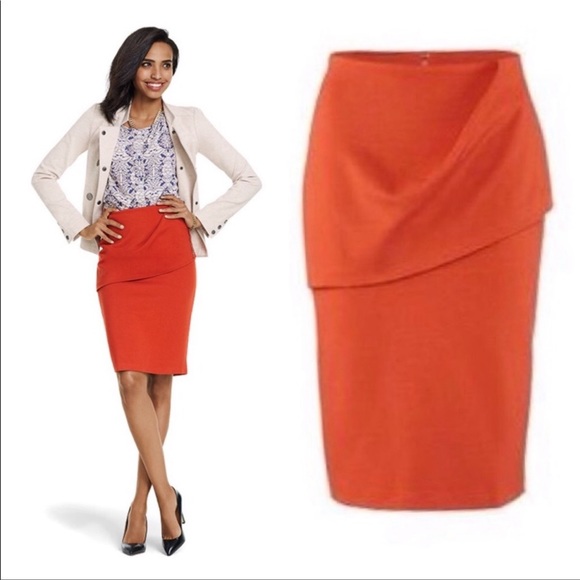 CAbi Dresses & Skirts - CAbi Overlay Pencil Skirt in Tumeric new without tag